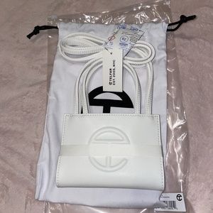 Telfar Small White Shopping Bag